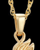 Wild Horse 14K Yellow Gold Cremation Pendant