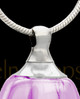 Violet Mystic Glass Teardrop Urn Pendant