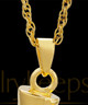 Spar 14K Gold Urn Pendant