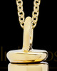 Men's Cremation Gold Plated Bullet Memorial Jewelry