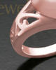 Ladies 14K Rose Gold Filigree Heart Cremation Ring