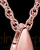 14K Rose Gold Fancy Cross Urn Pendant