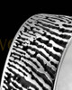 Men's Solid 14k White Gold Thumbprint Ring