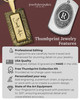 Filigree Sterling Silver Rectangle Thumbprint Pendant