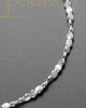 Brushed Elongated Diamond Thumbprint Luxury Bracelet