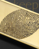 Gold on Gold Stainless Thumbprint Money Clip