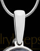 Solid 14K White Gold Dusky Initial Ash Jewelry