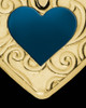Adelaide Heart Gold Plated Ash Jewelry