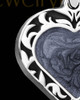 Paradise Heart Silver with Graphite Ash Jewelry