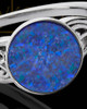 Ladies Abigail Ocean Tide Opal Silver Ash Ring