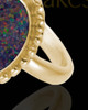 Solid 14K Gold Ladies Carrollton Black Blaze Opal Ash Ring