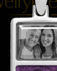 Sterling Silver Photo Rectangle with Cabernet Ash Jewelry