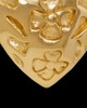 Gold Plated Spooled Heart Permanently Sealed Jewelry