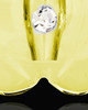 Memorial Keepsake Yellow Flurry Glass Locket