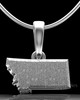 Sterling Silver Permanently Sealed State Waterproof Keepsake Jewelry