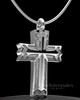 Solid 14k White Gold Permanently Sealed Jewelry Elysian Cross