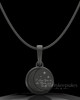 Black Plated Moon and Back Permanently Sealed Keepsake Jewelry