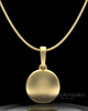 Gold Plated Luna Permanently Sealed Keepsake Jewelry