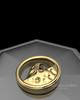 Gold Plated Ocean Waves Permanently Sealed Waterproof Keepsake Jewelry