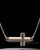 Rose Gold Plated Horizontal Cross Permanently Sealed Keepsake Jewelry