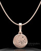 Rose Gold Plated Moon and Back Permanently Sealed Keepsake Jewelry