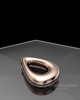 Rose Gold Plated Permanently Sealed Teardrop Waterproof Keepsake Jewelry