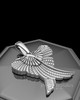 Solid 14K White Gold Virtuous Permanently Sealed Waterproof Jewelry Urn