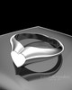 Sterling Silver Signet Permanently Sealed Waterproof Cremation Ring