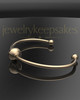 Solid 14K Gold Cape Bracelet Keepsake Jewelry