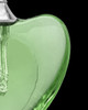 Urn Necklace Green Heart Duo Glass Locket