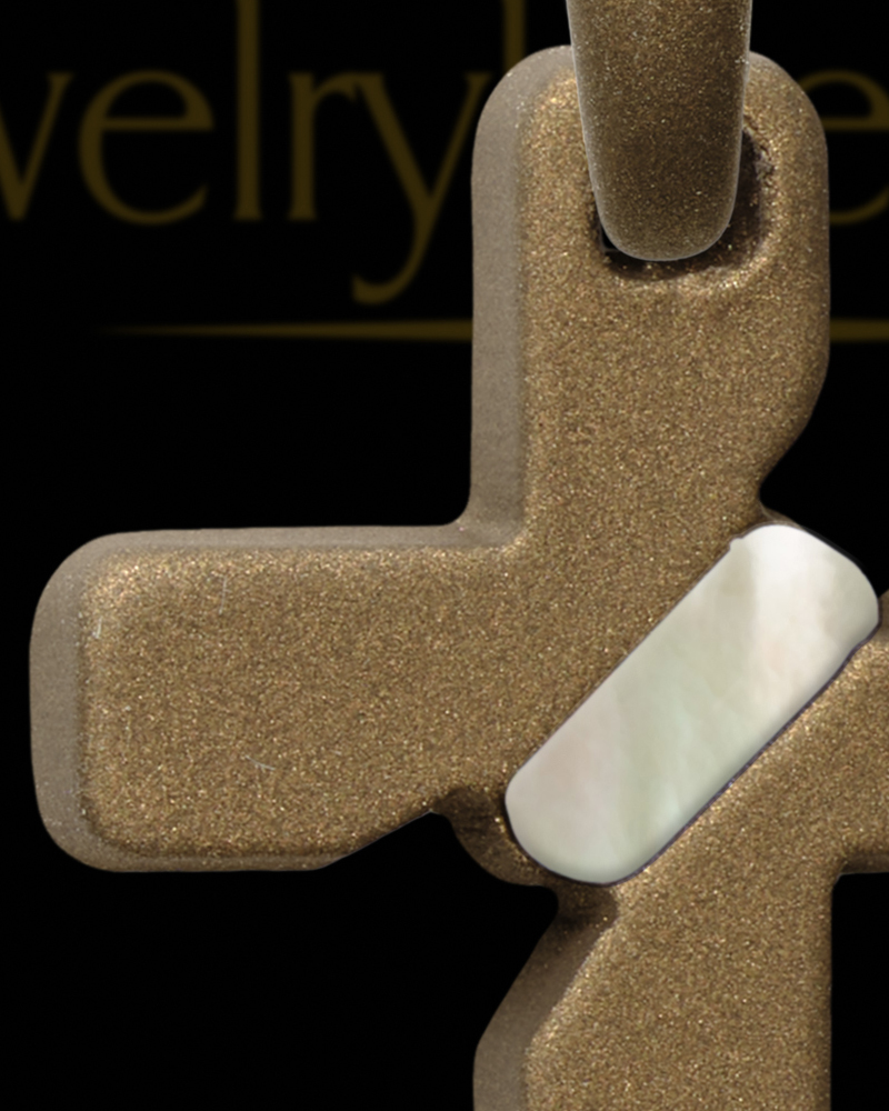 Calabria Cross Bronze Finish Ash Jewelry, Cross Ash Pendants