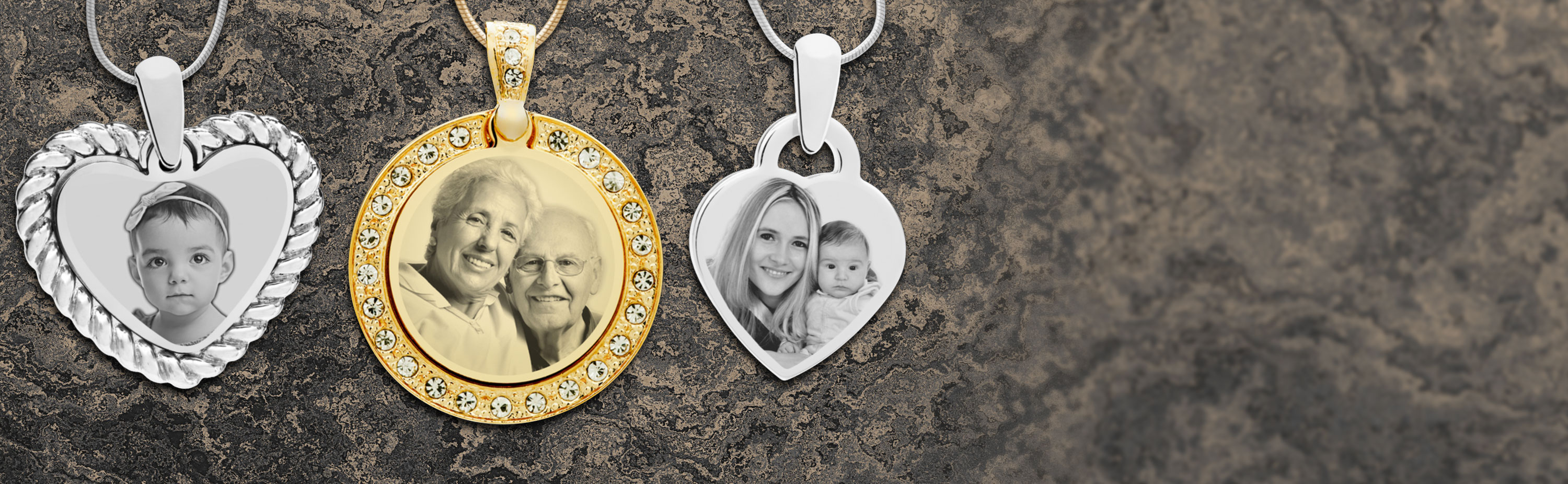 Custom Photo Engraved Pendant Necklace 