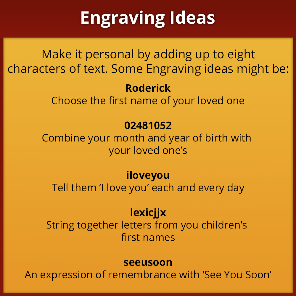 Engraving 8 Characters