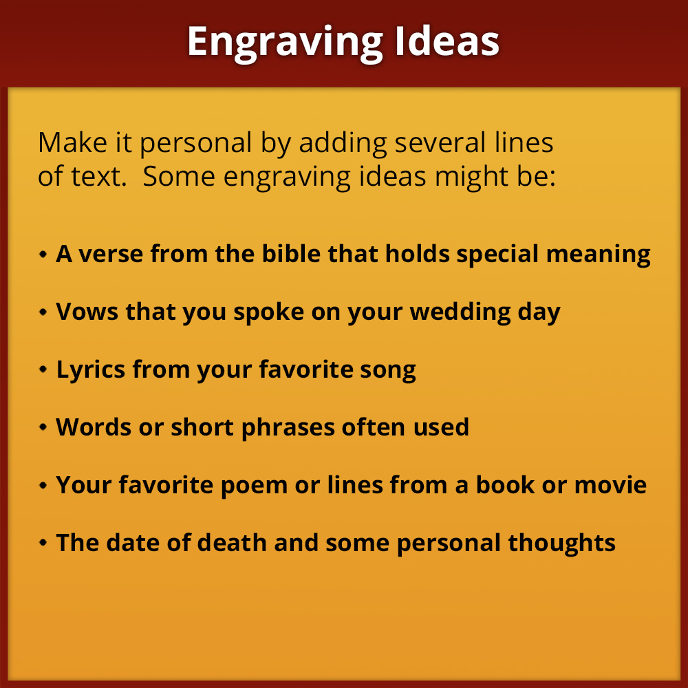 Engraving Ideas
