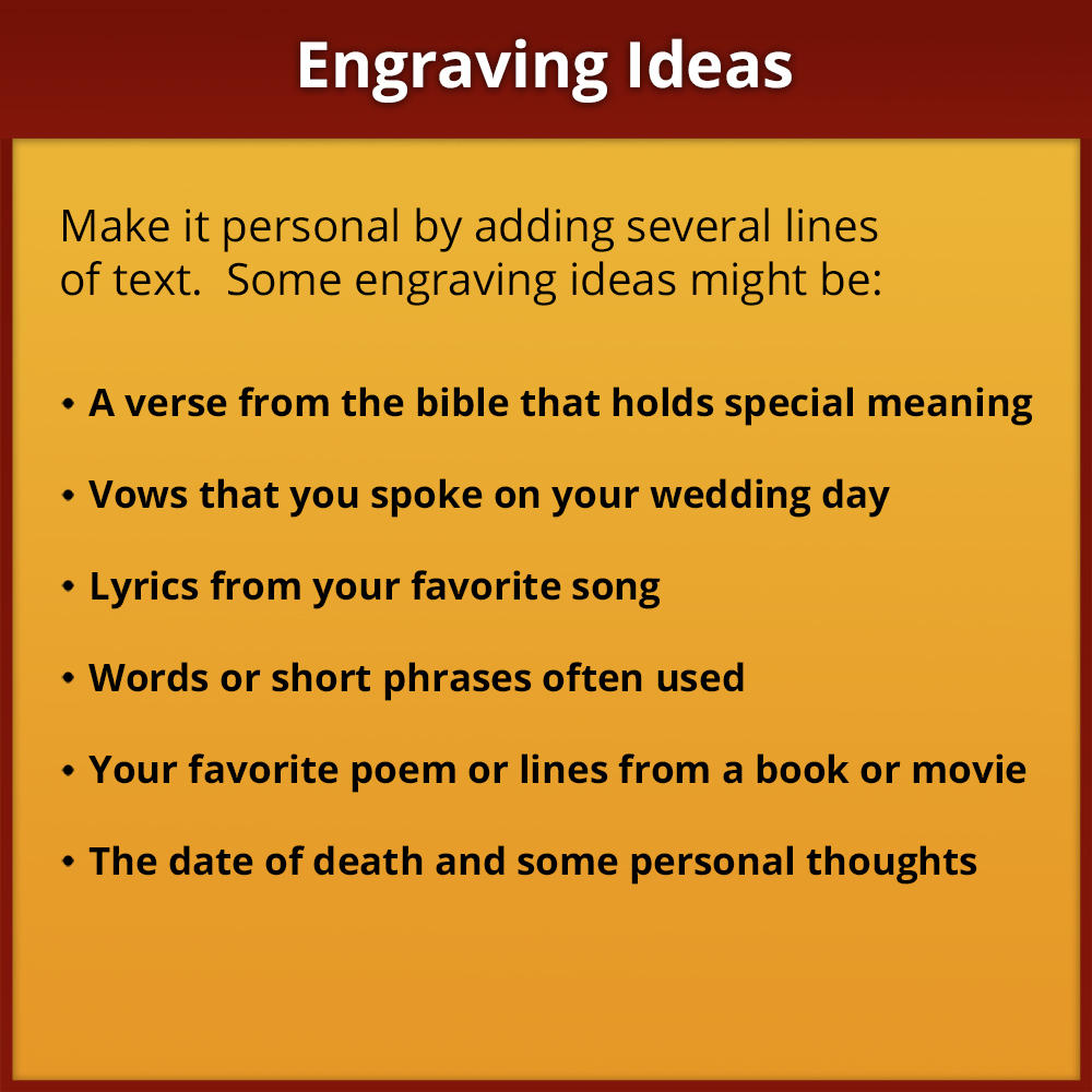 Engraving Ideas