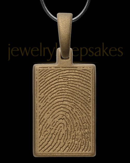 Bronze Rectangle Pendant