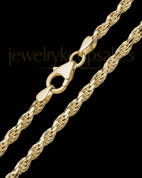 Men's Gold Premium Rope Chains, Men's Gold Rope Chains, Wholesale Men's