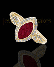 Solid 14K Gold Ladies Prentiss Garnet Pearl Opal Ash Ring