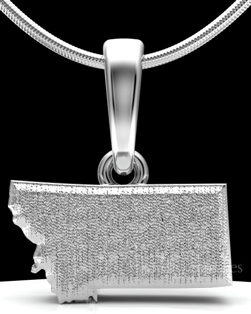 Sterling Silver Permanently Sealed State Keepsake Jewelry, Waterproof