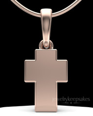 Rose Gold Plated Blessed Cross Permanently Sealed Jewelry