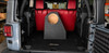 2007-2018 (Driver Side) Jeep Wrangler JKU 10" Sealed Rhino Coated Subwoofer Box and 500 Watt Rockford Fosgate 10" subwoofer combo.