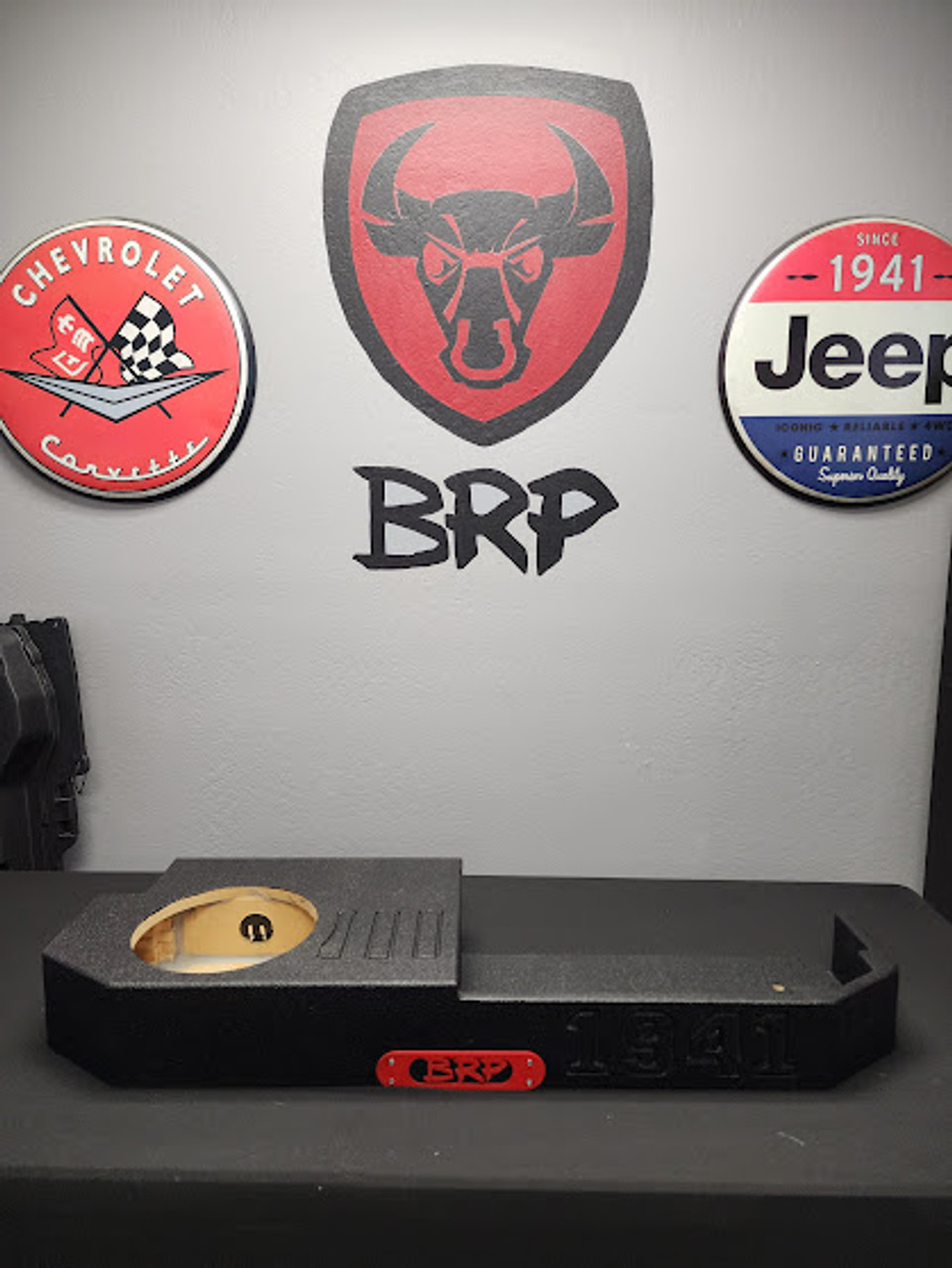 Jeep Gladiator Single 10" Subwoofer Box With Storage Bin (Subwoofer Not Included)