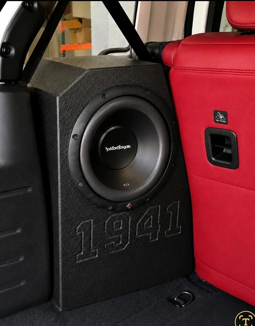 2018-2023 (Driver Side) Jeep Wrangler JLU 10" Rhino Coated Subwoofer Box Sealed-Sold in singles