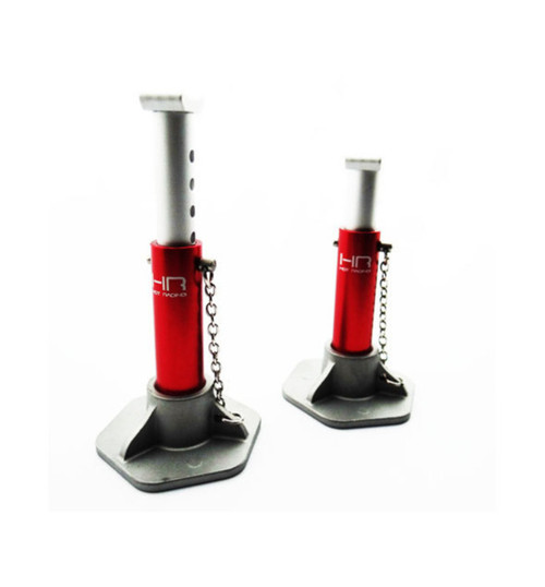 Hot Racing Red 1/10 Scale Aluminum Jack Stands (Toy) ACC83J02