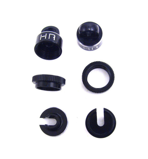 Hot Racing Axial XR10 Black Aluminum Shock Caps AXR15601