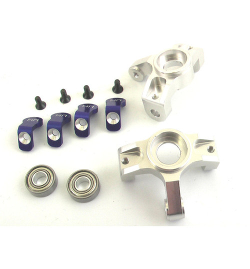 Hot Racing Silver Aluminum Front Steering Knuckles CCR2108