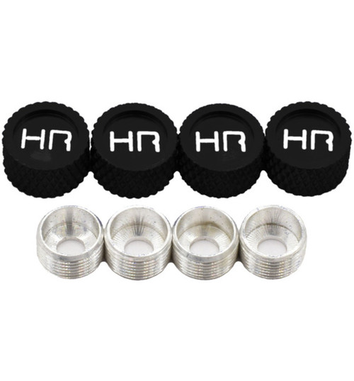 Hot Racing Black Aluminum M3 Screw Head Caps and Washers (4) CW33701