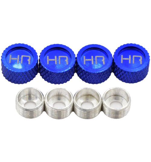 Hot Racing Blue Aluminum M3 Screw Head Caps and Washers (4) CW33706