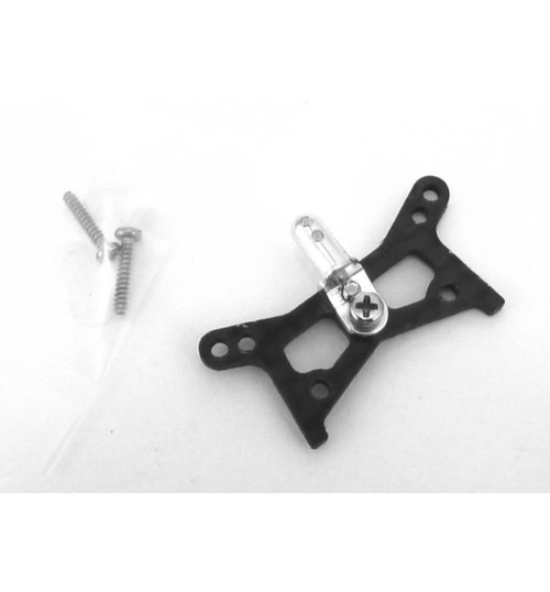 Hot Racing Graphite Front Shock Tower (Silver) - Losi 1/36 Micro-T GMCT28