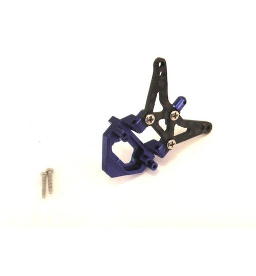Hot Racing Graphite Rear Shock Tower (Blue) - Losi 1/36 Micro-T GMCT3006